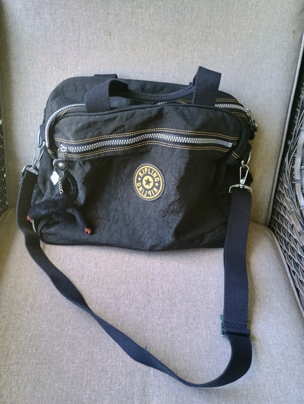 Kipling Black Large Private Transport Bag